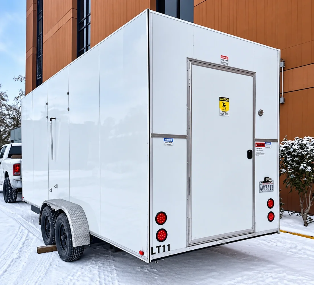 12ft refrigerated trailer exterior